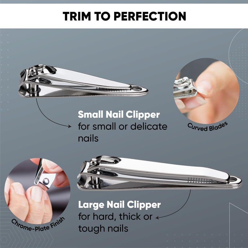 Vega Manicure Set (Pack of 8) - Essential Nail Care Tools - Image 4